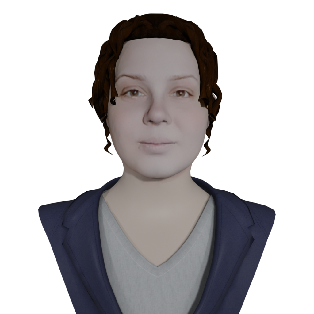 Katerina Sopidi's avatar bust en face